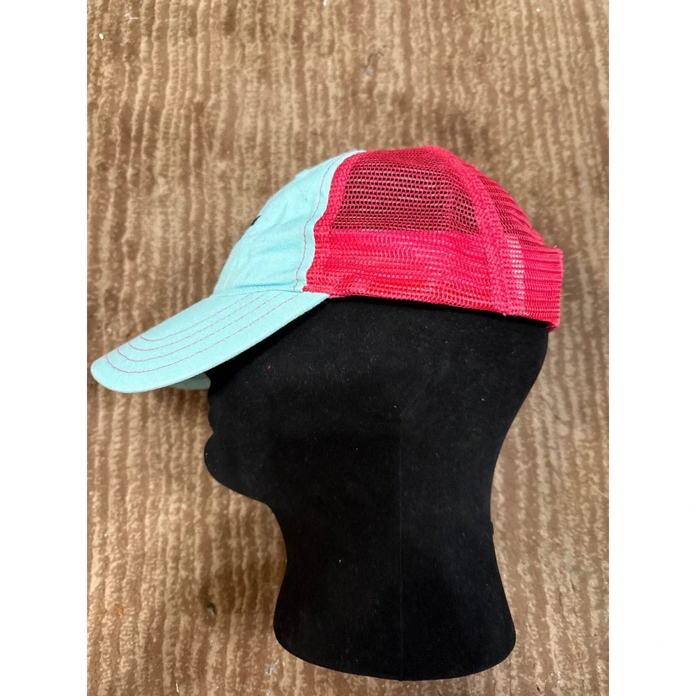 Southern Churn‎ Light Blue Baseball Cap Hat with Red Bow Accent